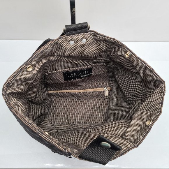 Carson Rogers | Crossbody Tote | Brown/Black - Picture 3 of 5